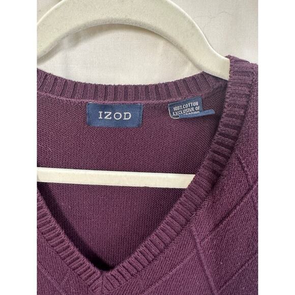 IZOD Diamond Knit Sweater Vest – Men’s Size L - Picture 2 of 4